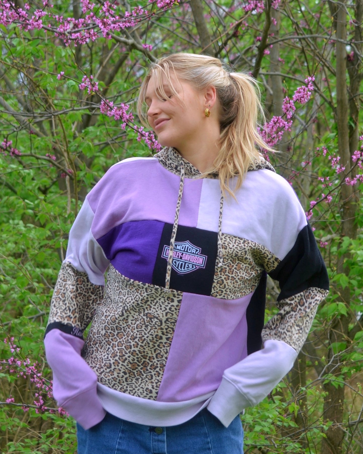 Patchwork Harley Hoodie
