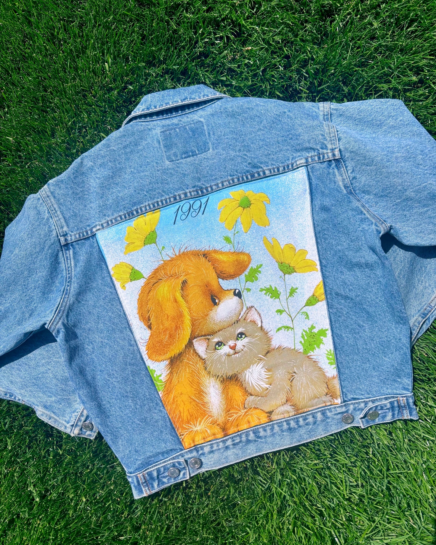 1991 Puppy & Kitten Denim Jacket
