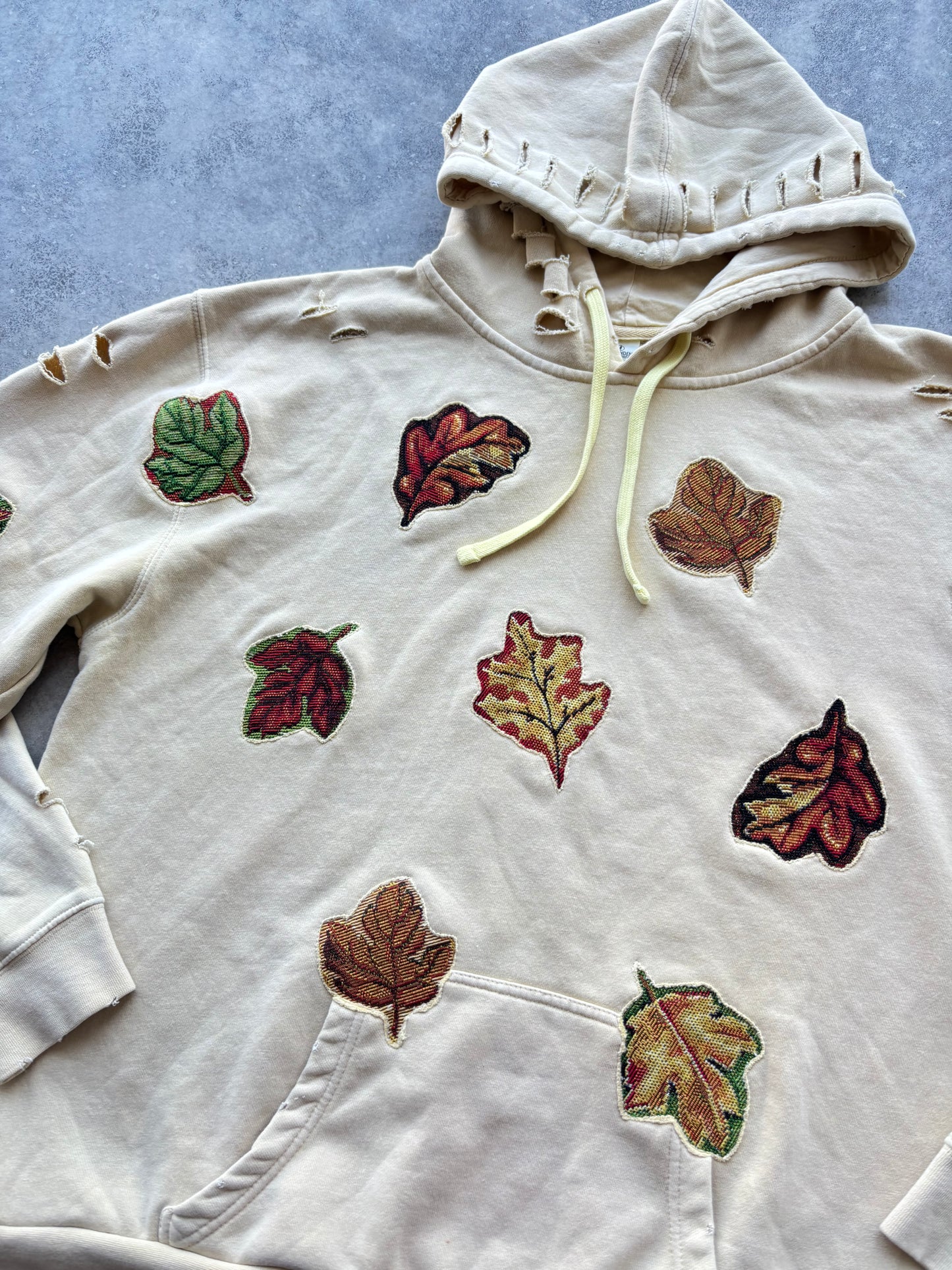 Upcycled Leaves Hoodie