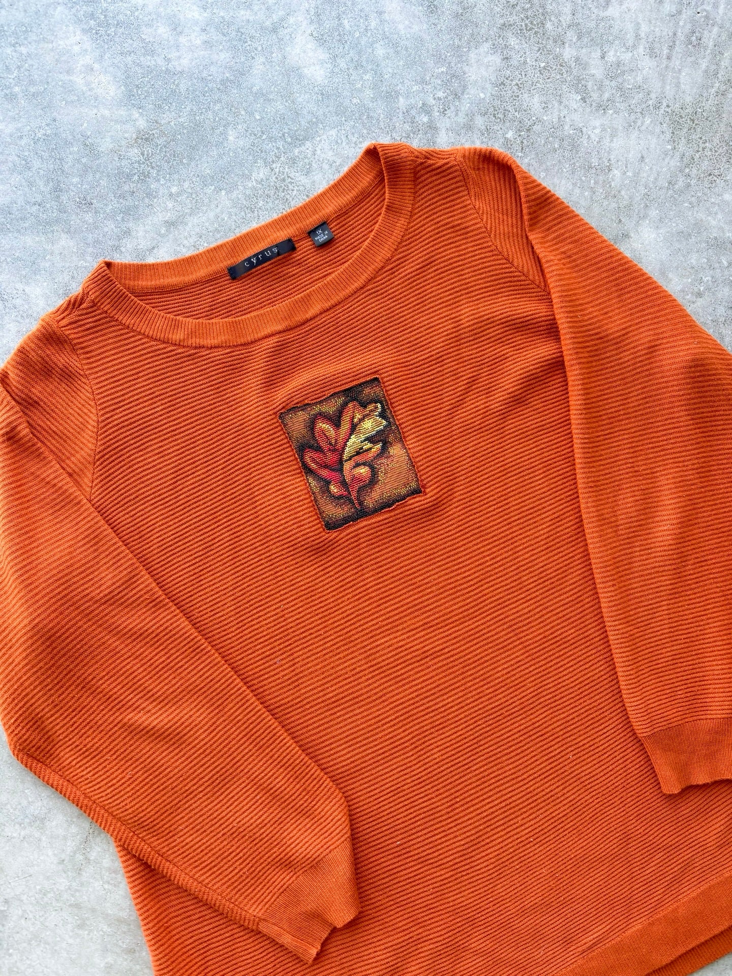 Upcycled Leaf Crewneck