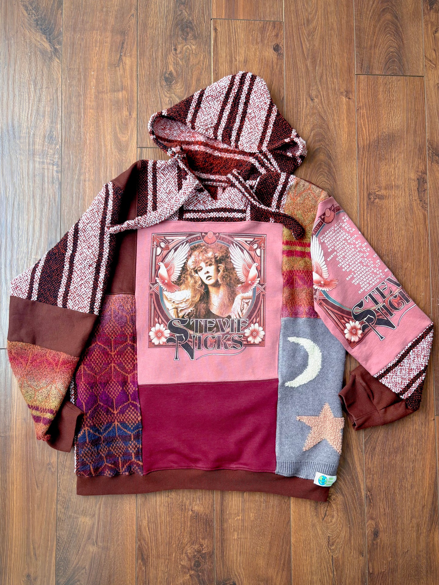 One-of-a-Kind Upcycled Stevie Nicks Hoodie