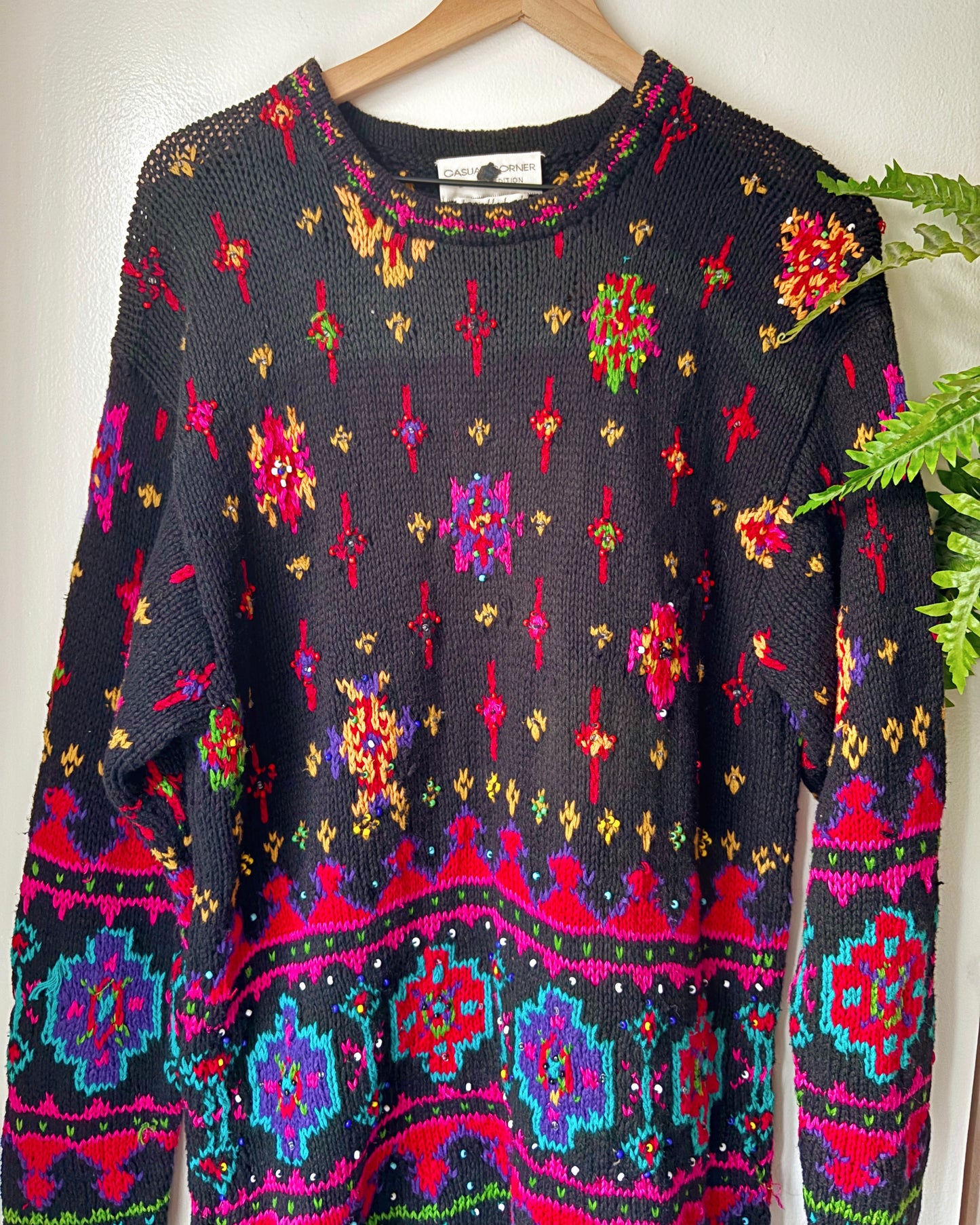 Hand Knit Vintage Sweater