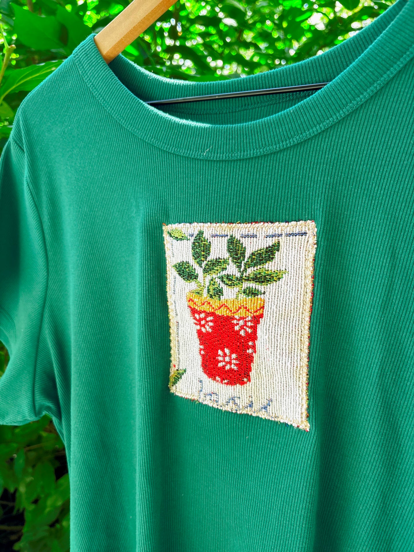 Upcycled Basil Tee🪴