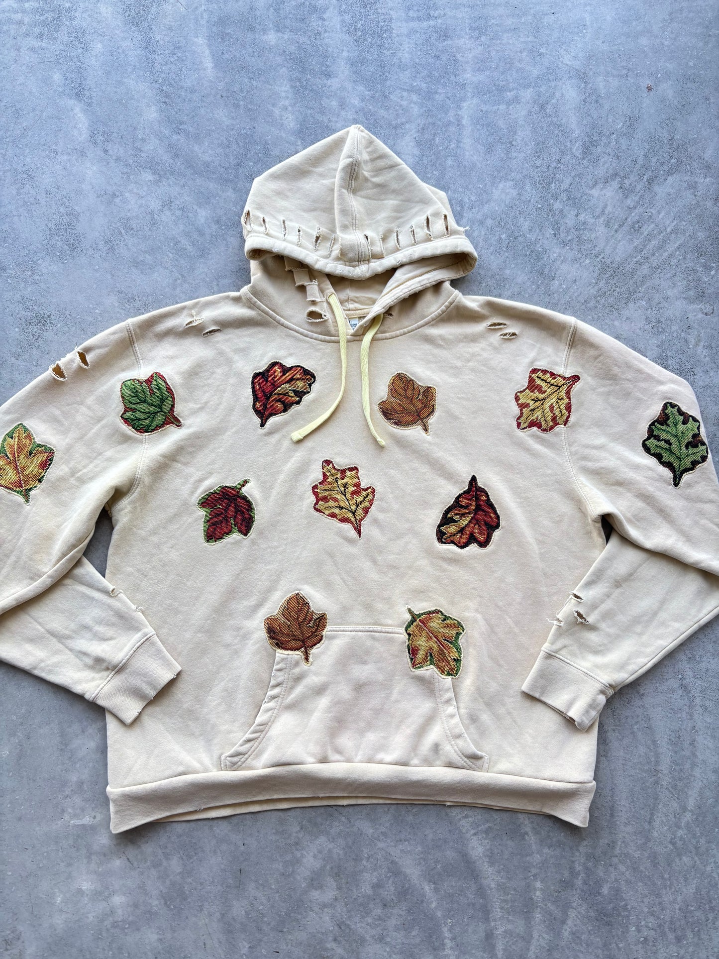 Upcycled Leaves Hoodie
