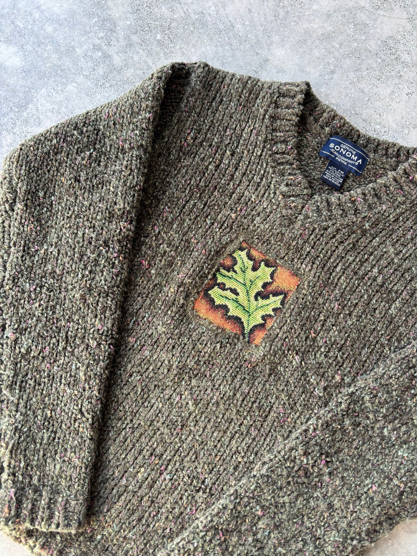 Upcycled Leaf Sweater