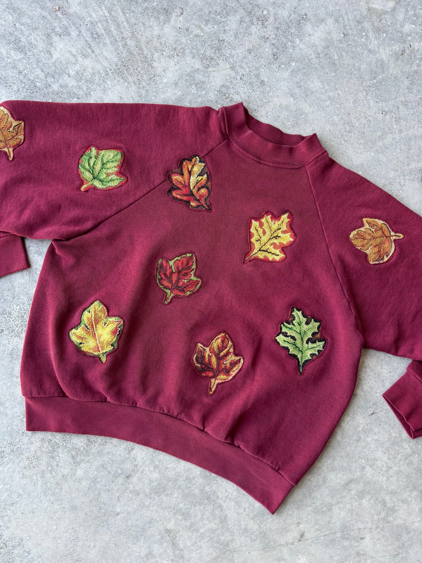 Upcycled Leaves Crewneck