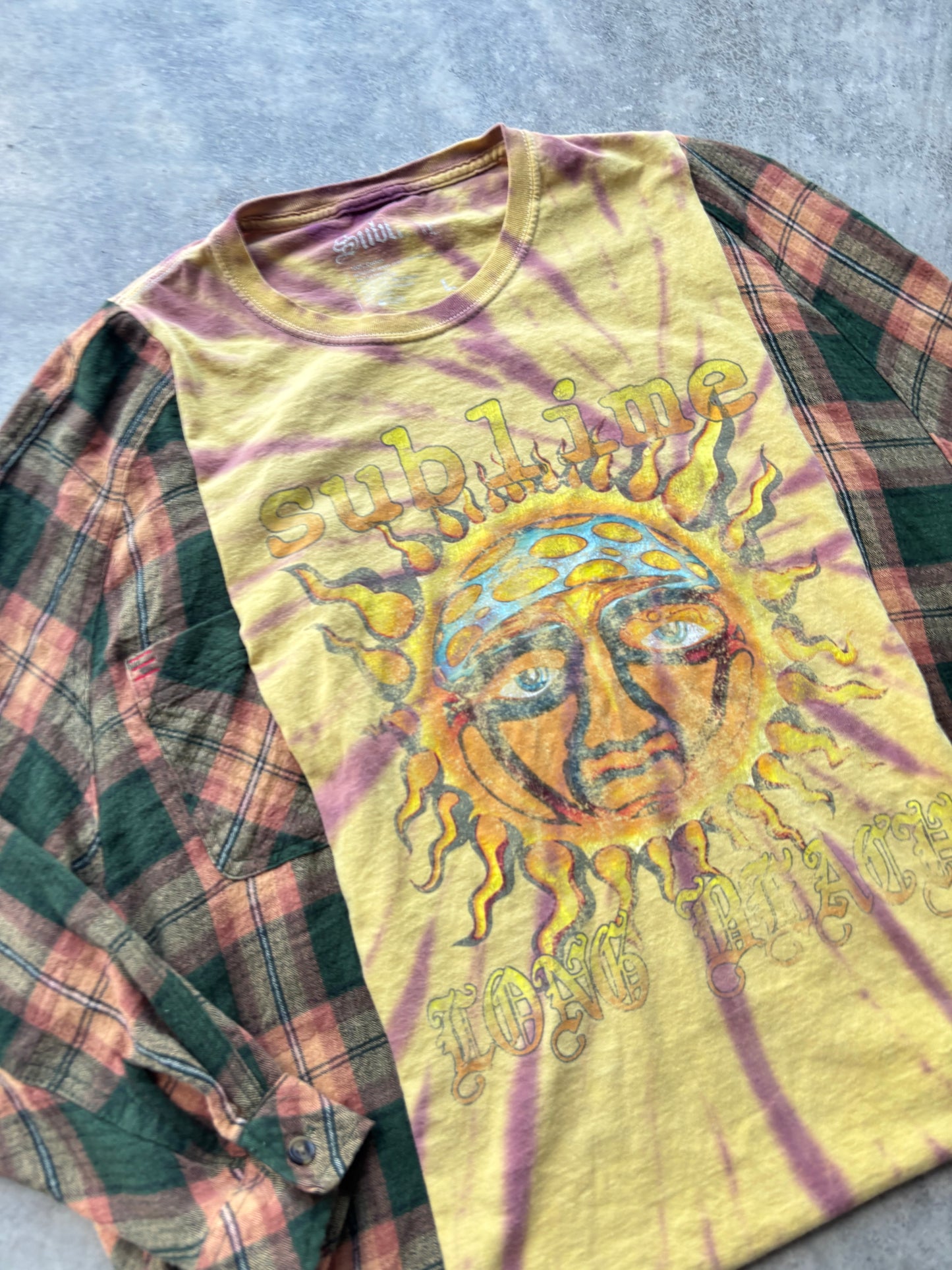 Upcycled Flannel Tee