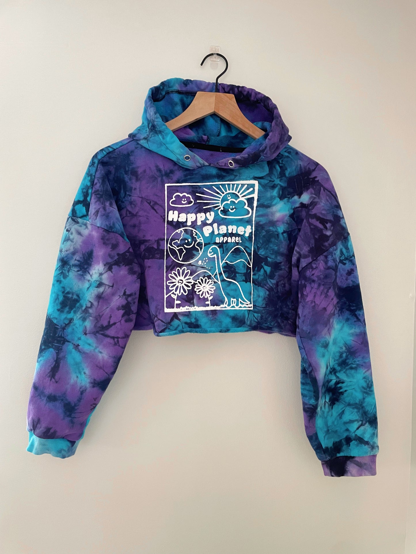 Happy Planet Cropped Hoodie