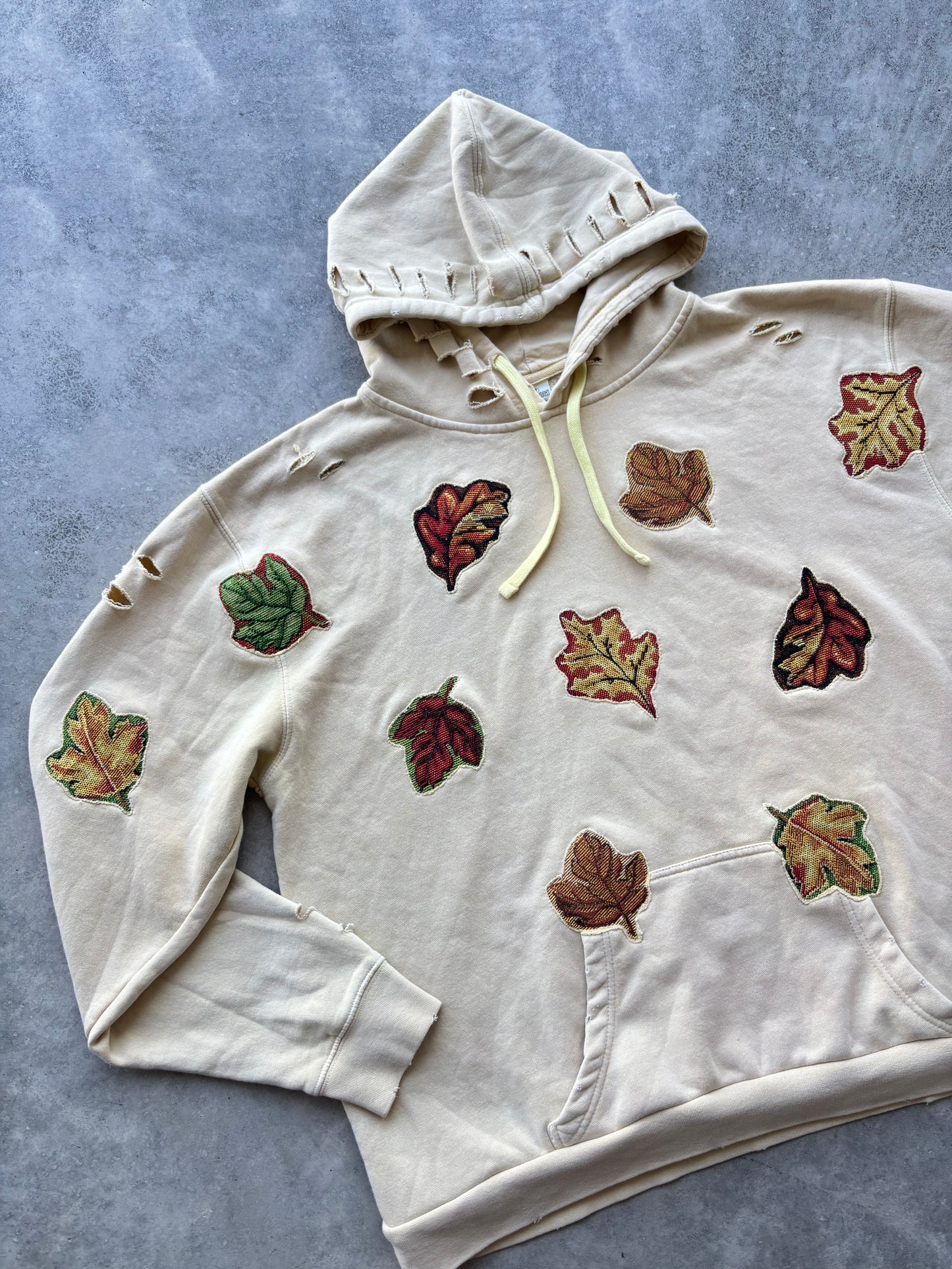 Upcycled Leaves Hoodie