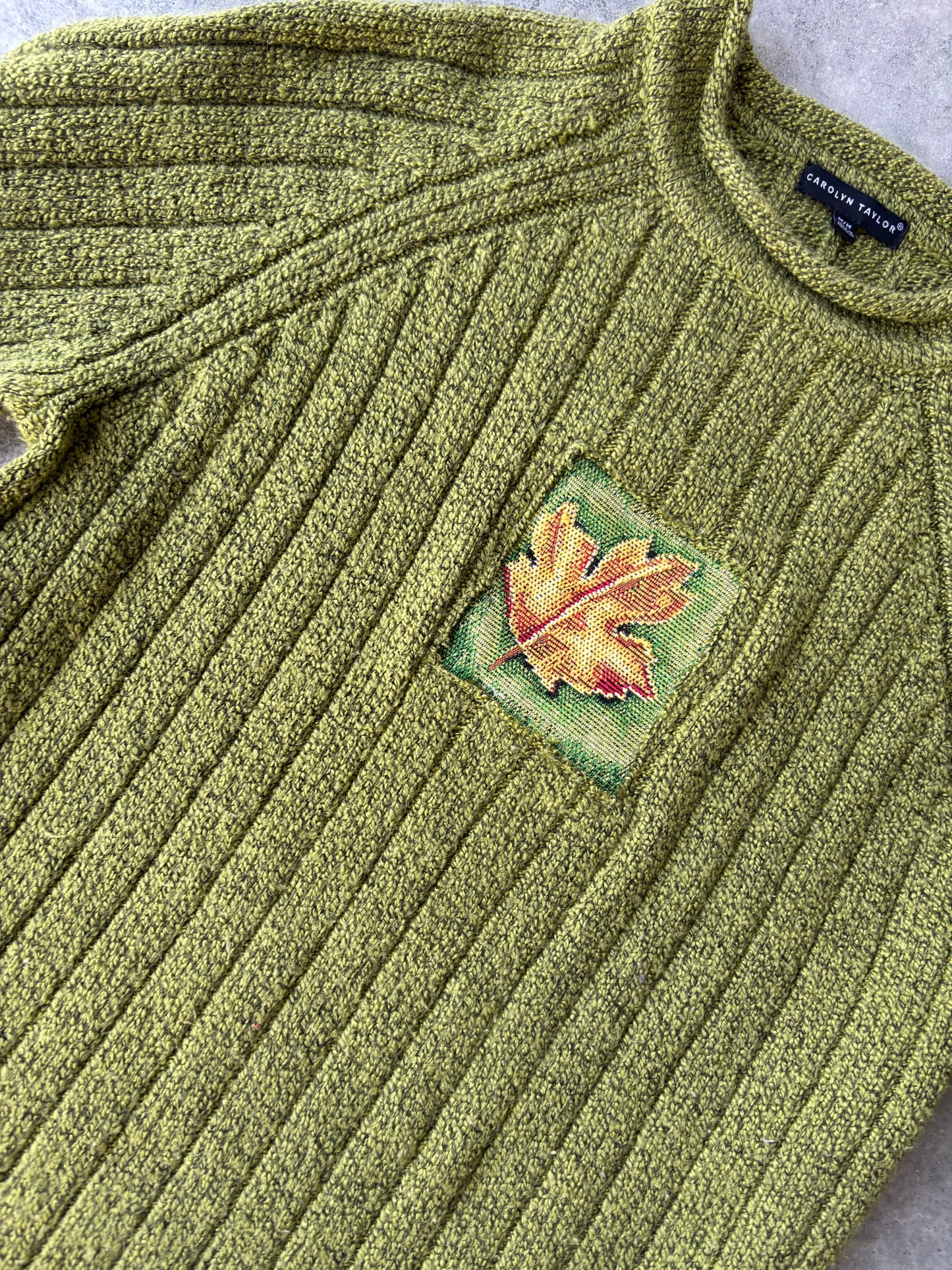 Upcycled Leaf Sweater