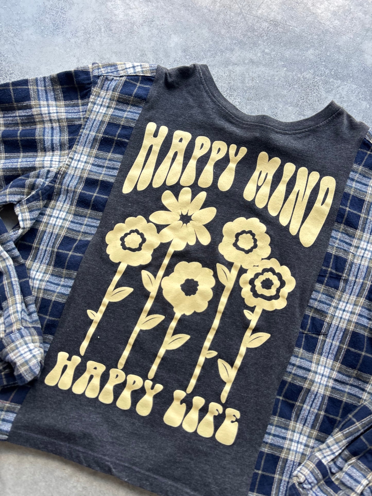 Upcycled Flannel Tee