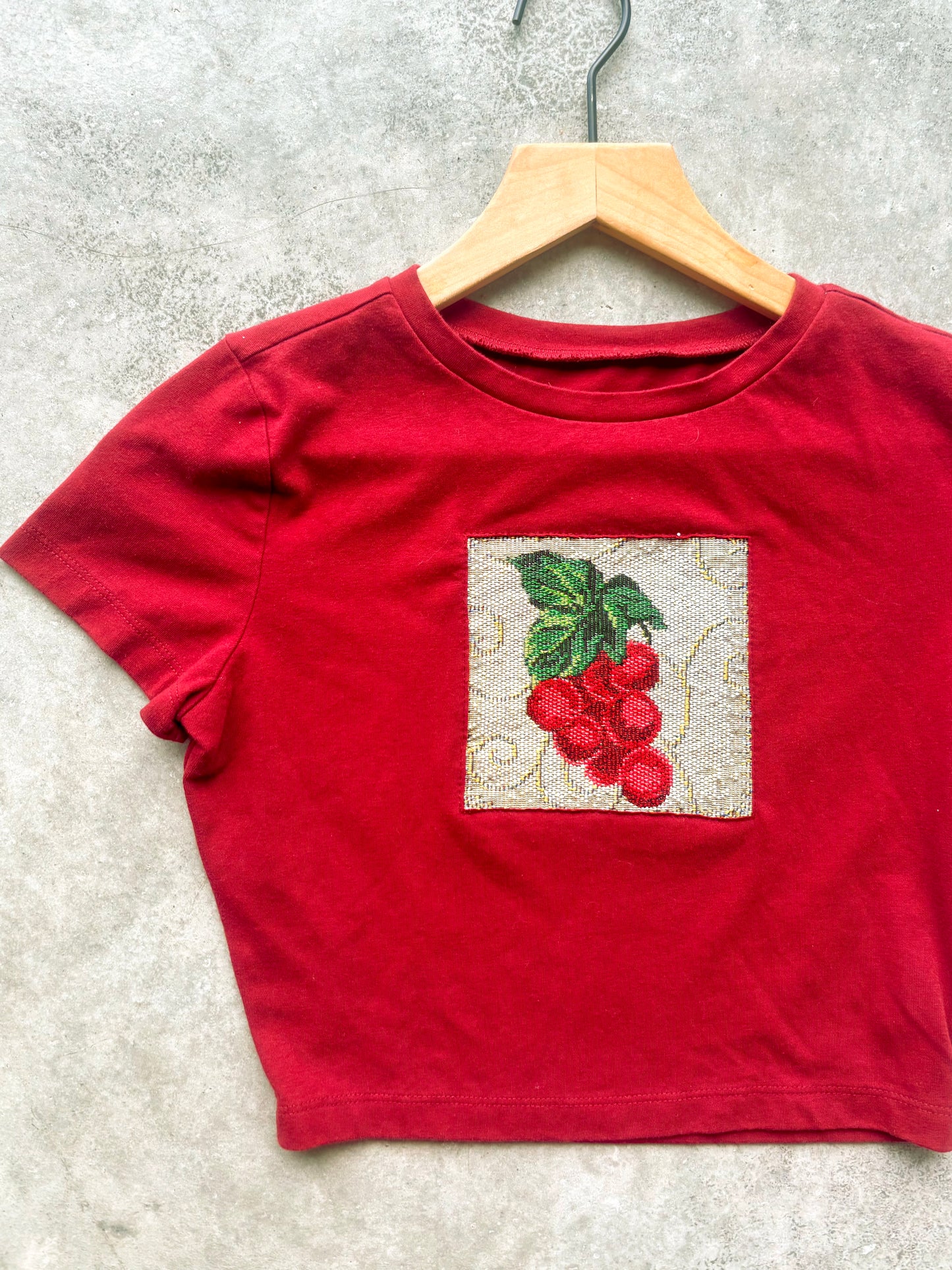 Upcycled Grapes Baby Tee