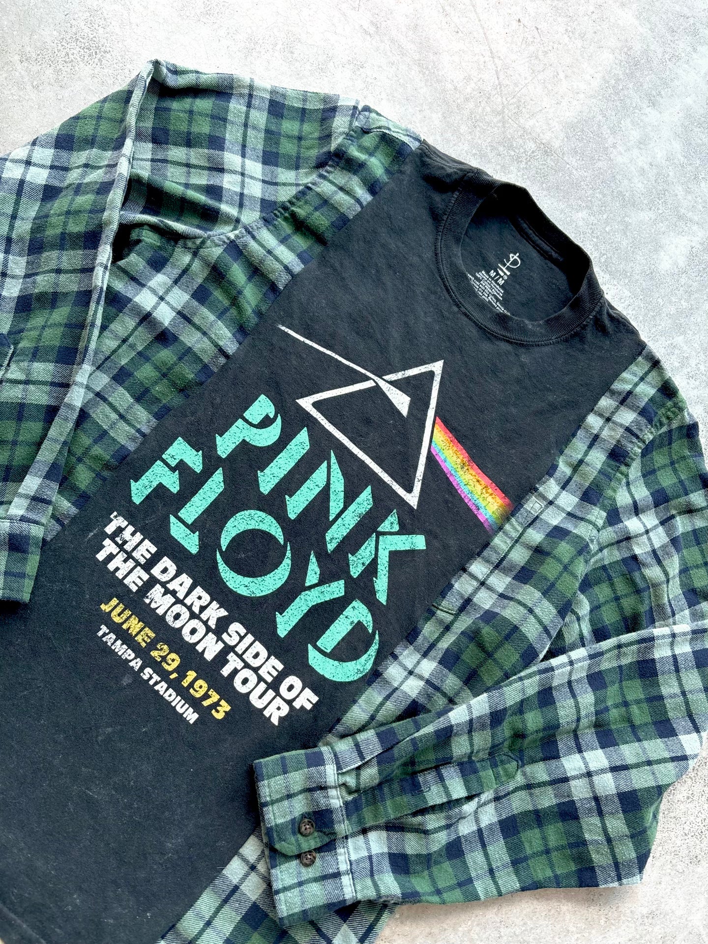 Upcycled Flannel Tee