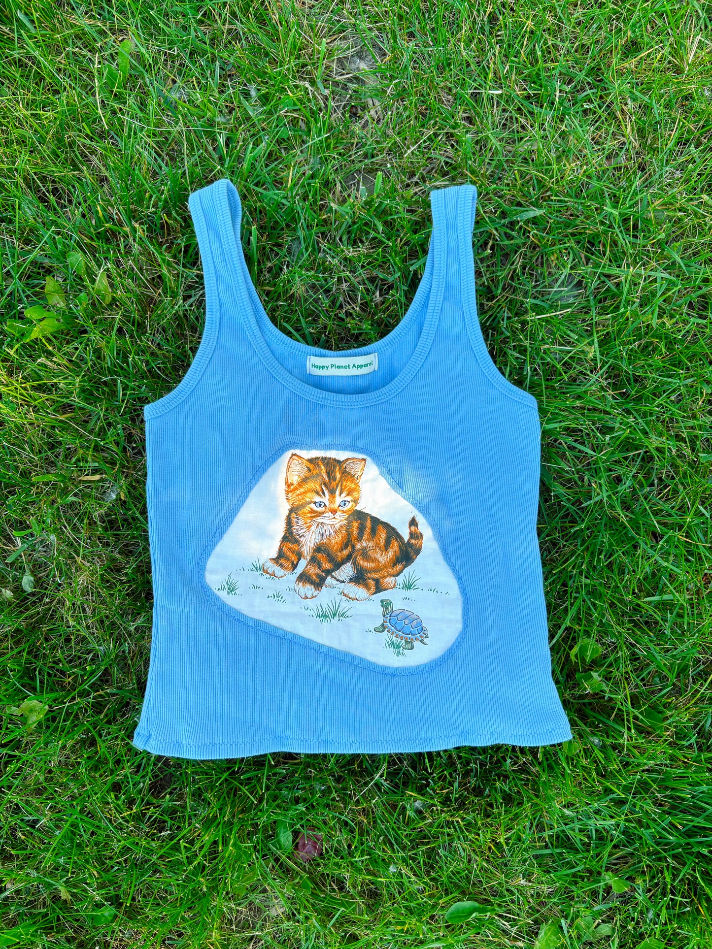 Upcycled Cat Tank Top 🐈🐢
