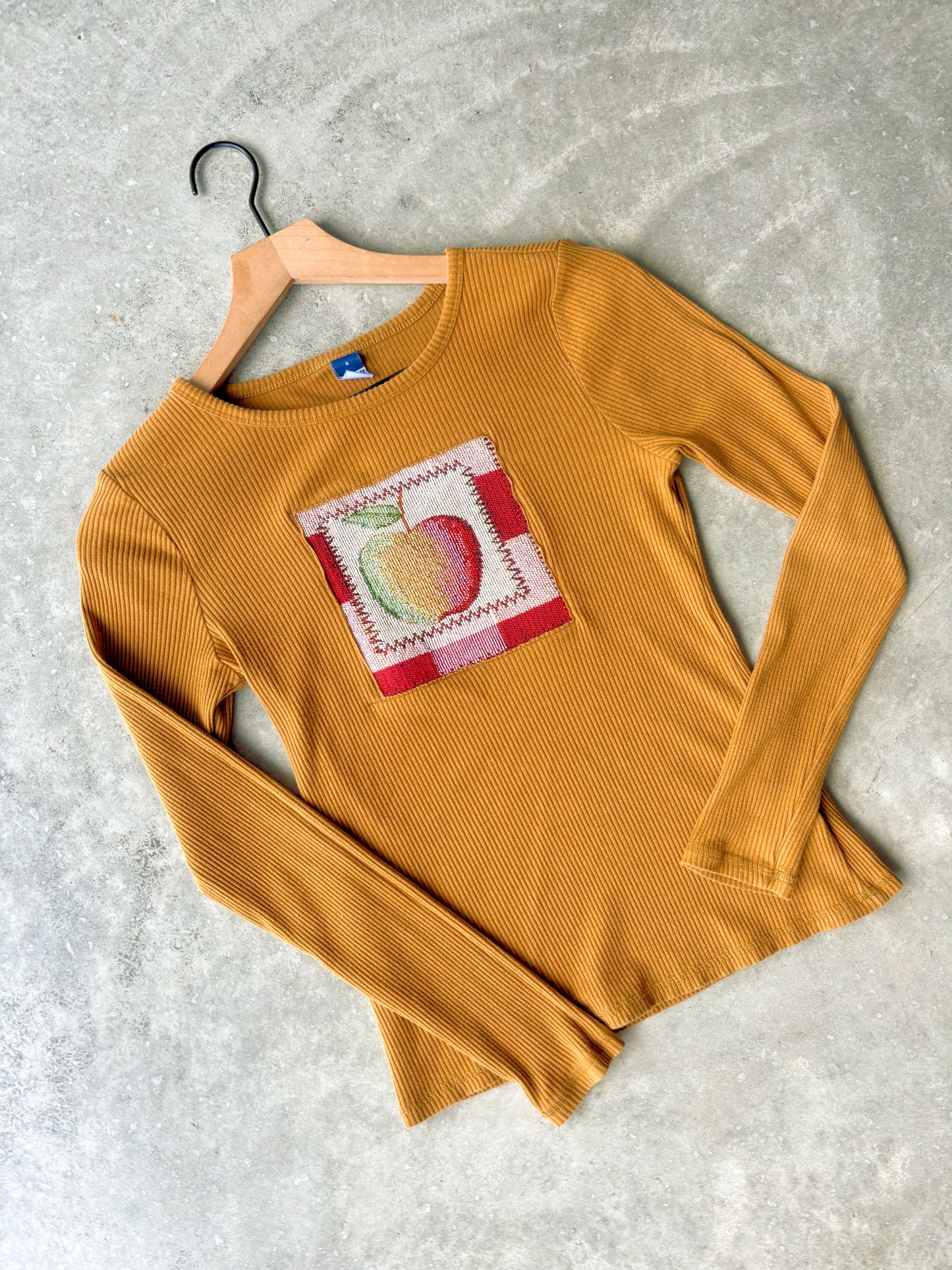 Upcycled Apple Long Sleeve Top
