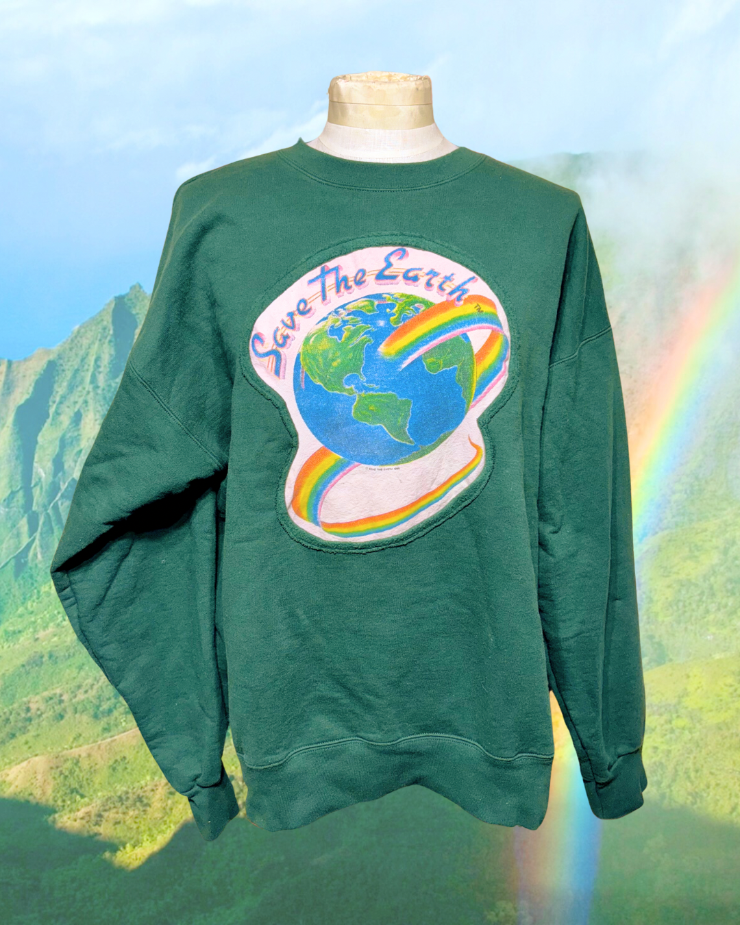 Save The Earth Upcycled Crewneck