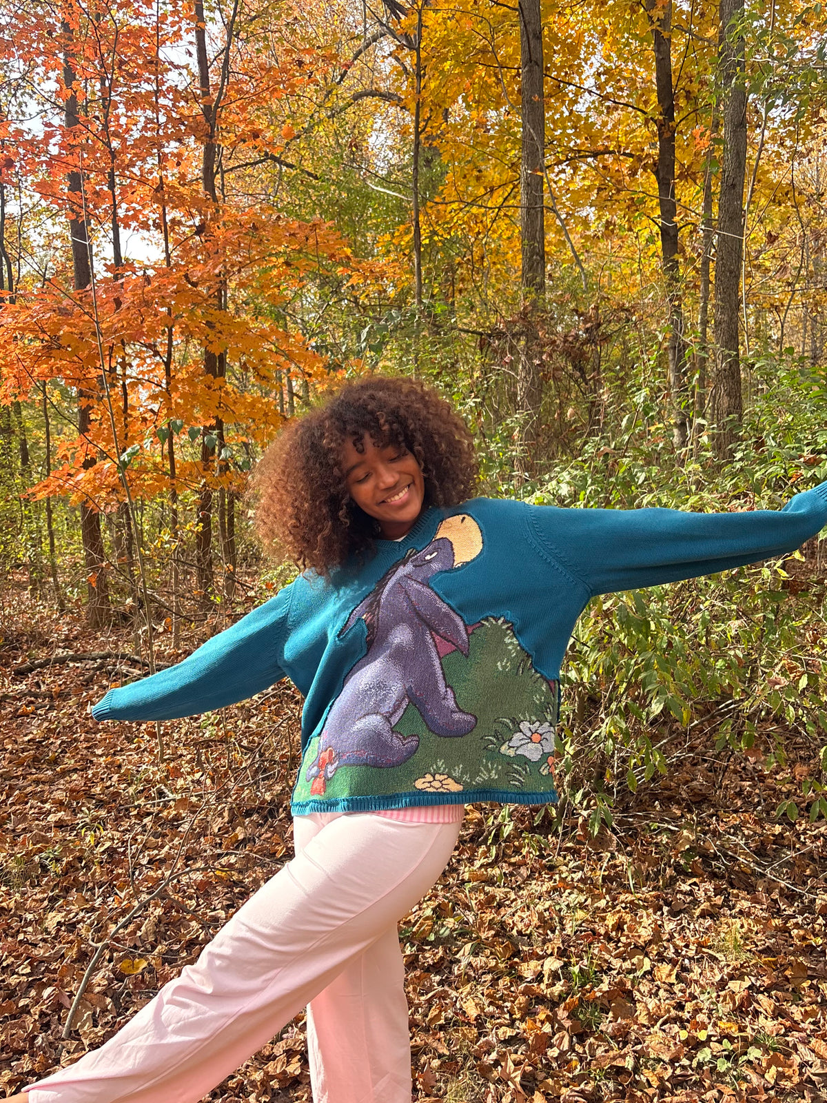 Upcycled Eeyore Sweater