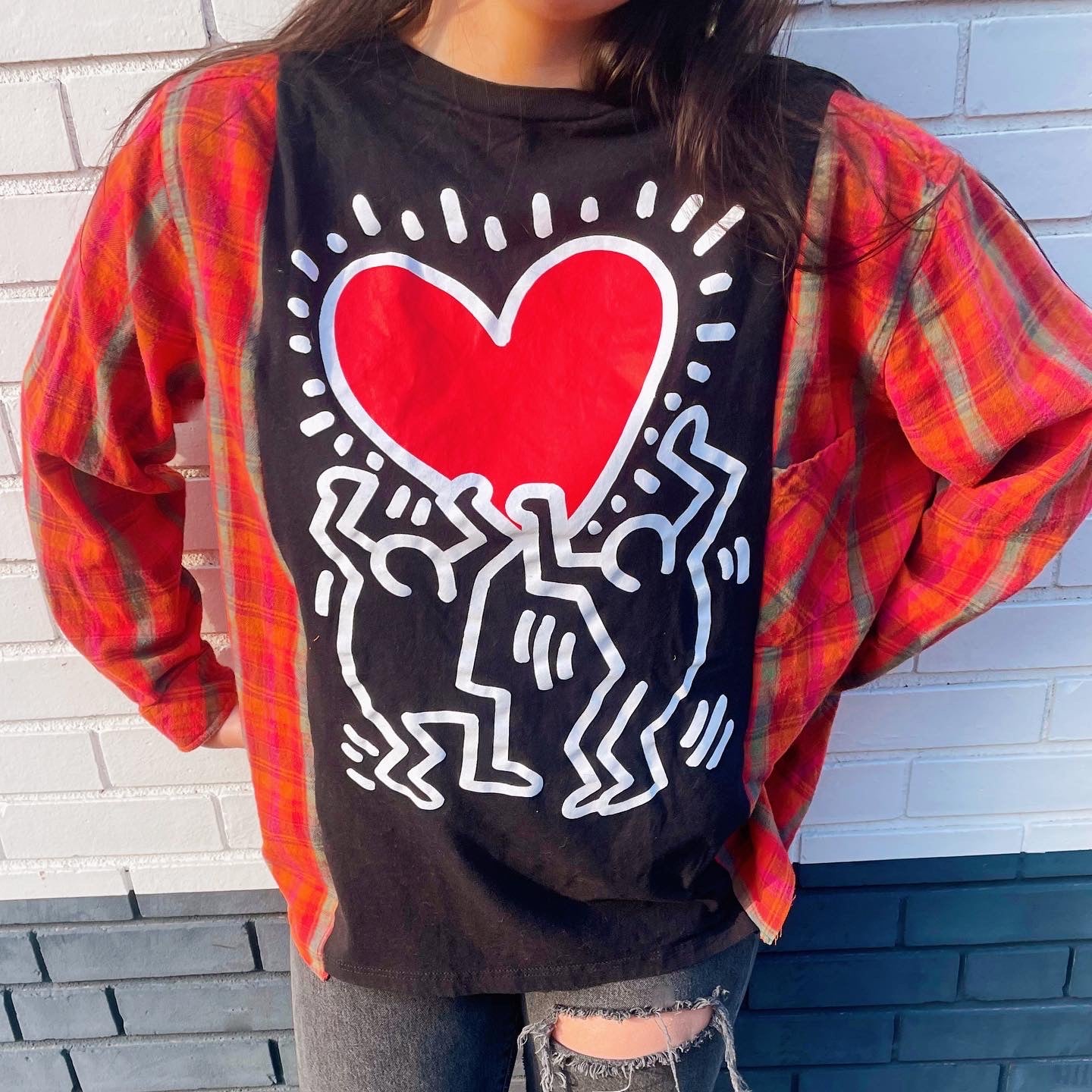 Keith Haring Flannel Tee