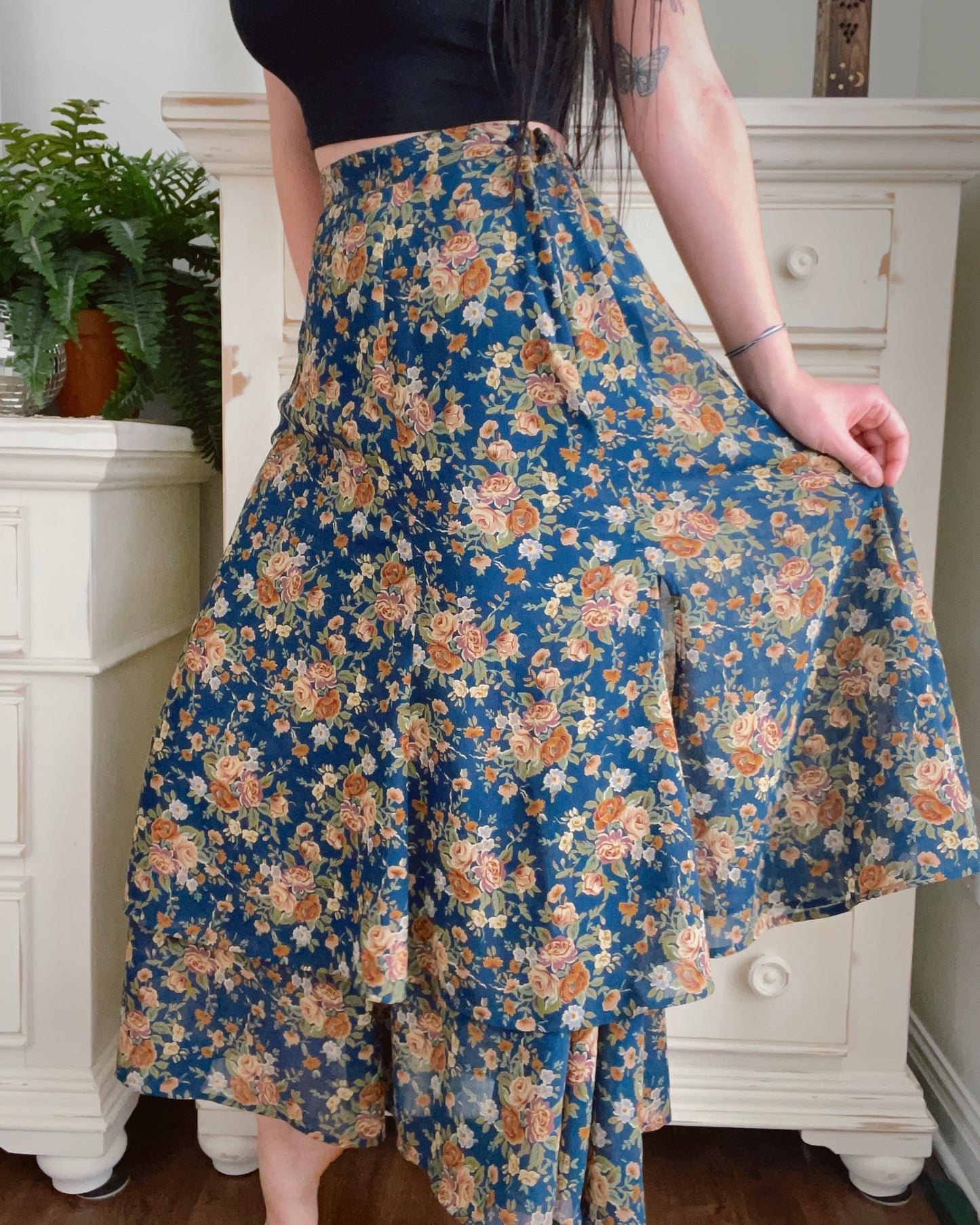 Liz Claiborne Floral Maxi Skirt