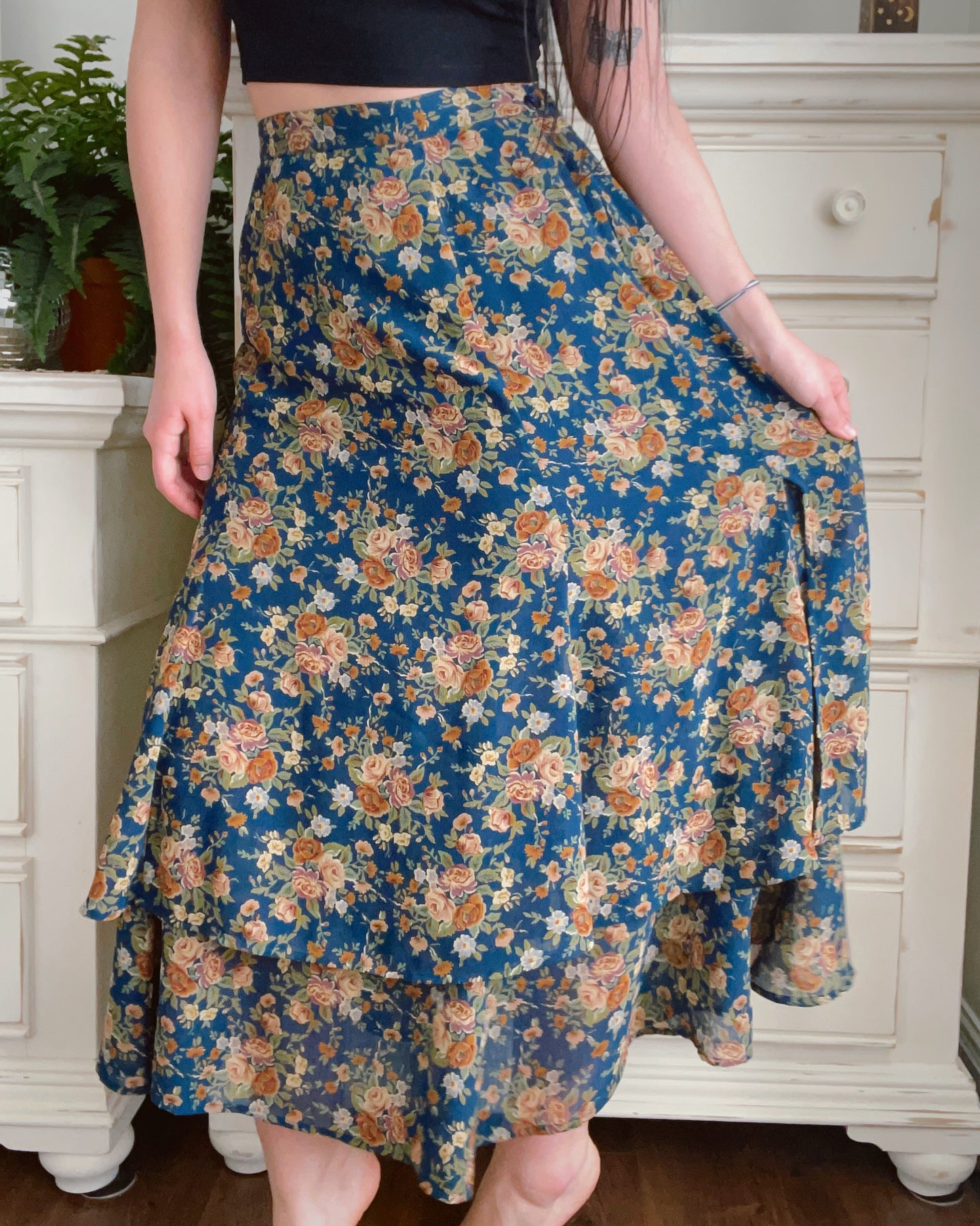 Liz Claiborne Floral Maxi Skirt