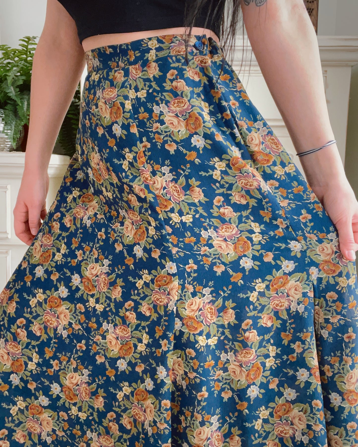 Liz Claiborne Floral Maxi Skirt