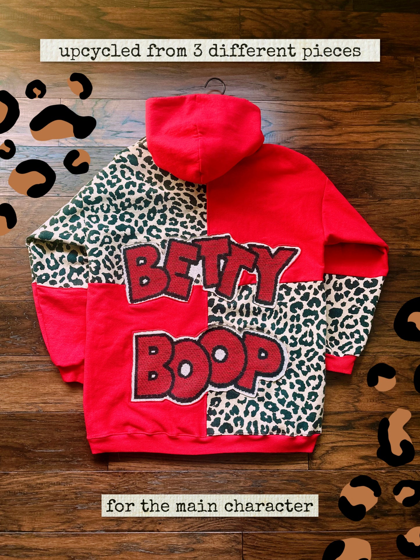 Upcycled Showgirl Betty Hoodie