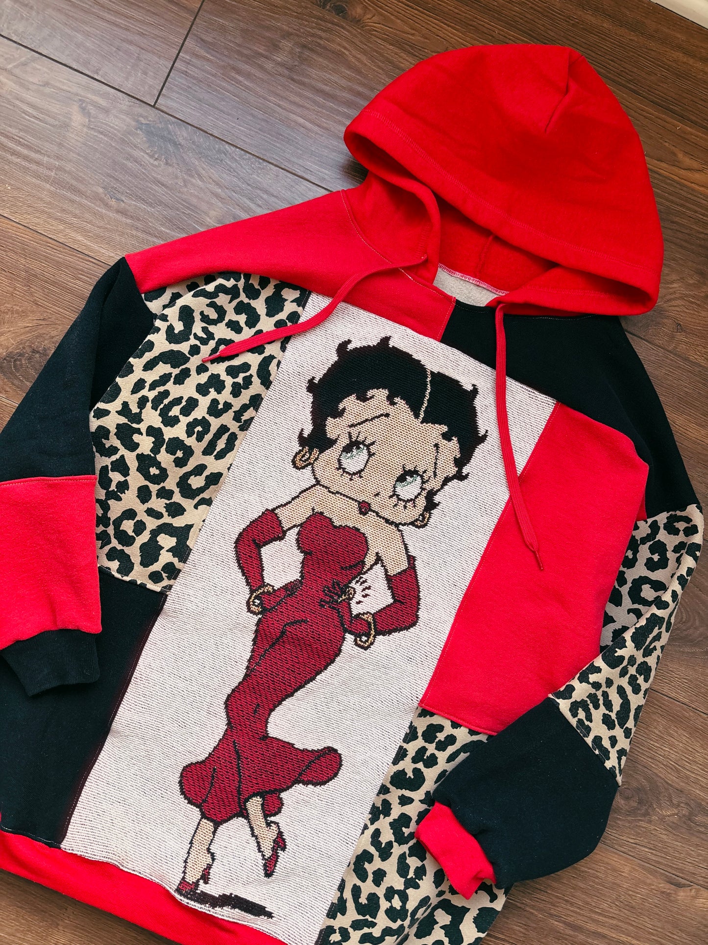 Upcycled Betty Boop Classic Hoodie