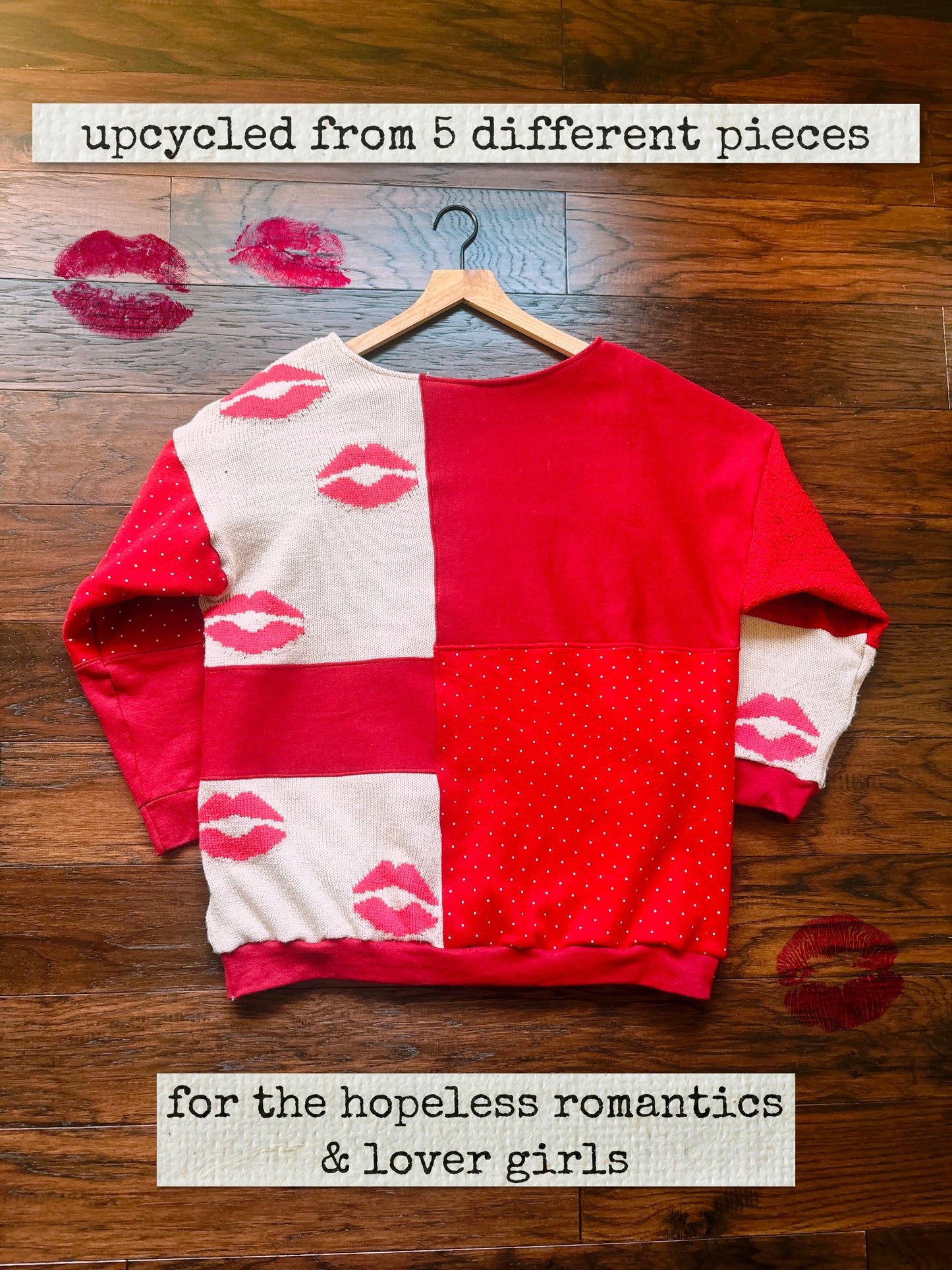 Upcycled Betty Boop Lover Girl Crewneck