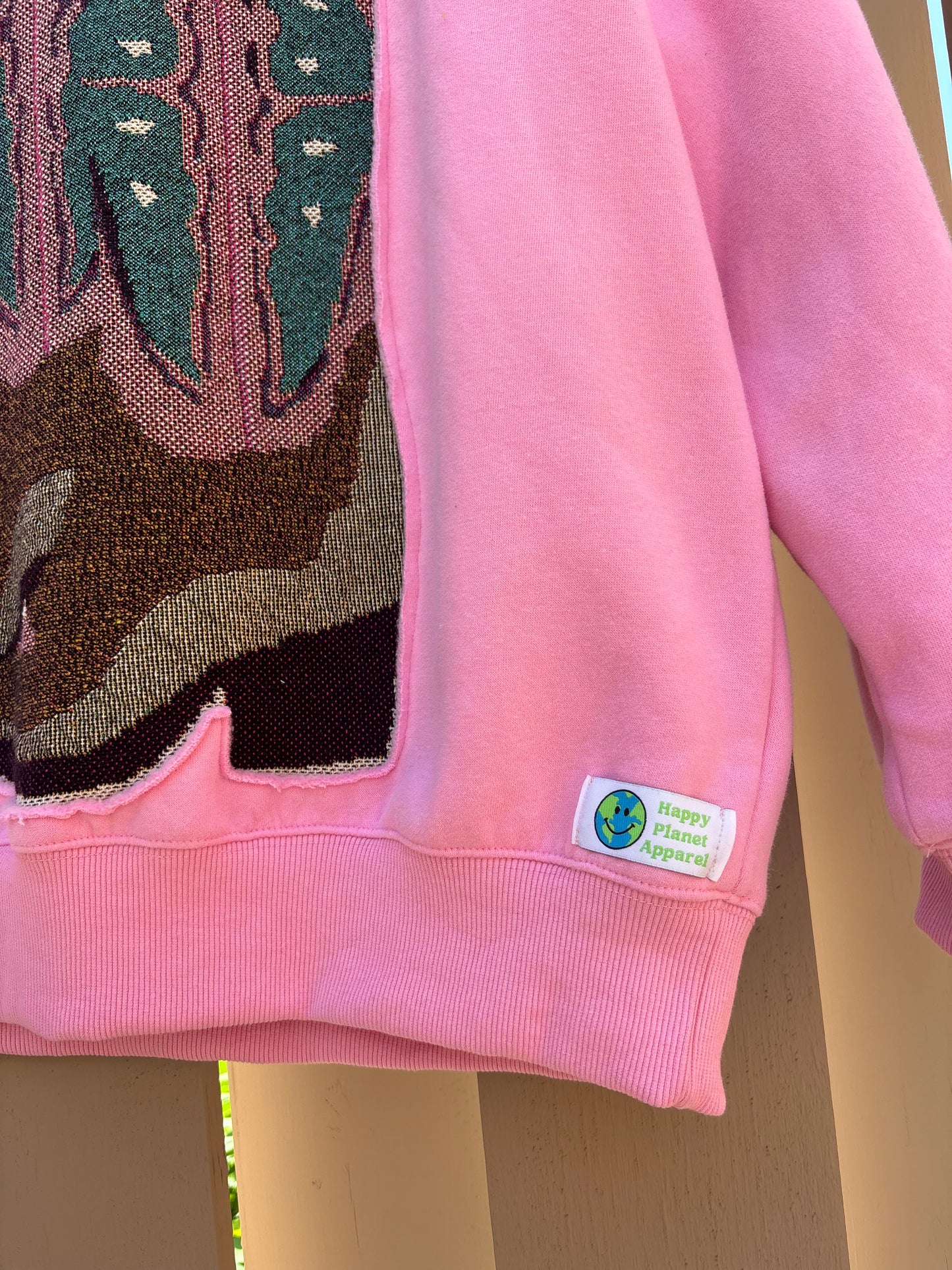 Upcycled Butterfly Cowgirl Boot Crewneck