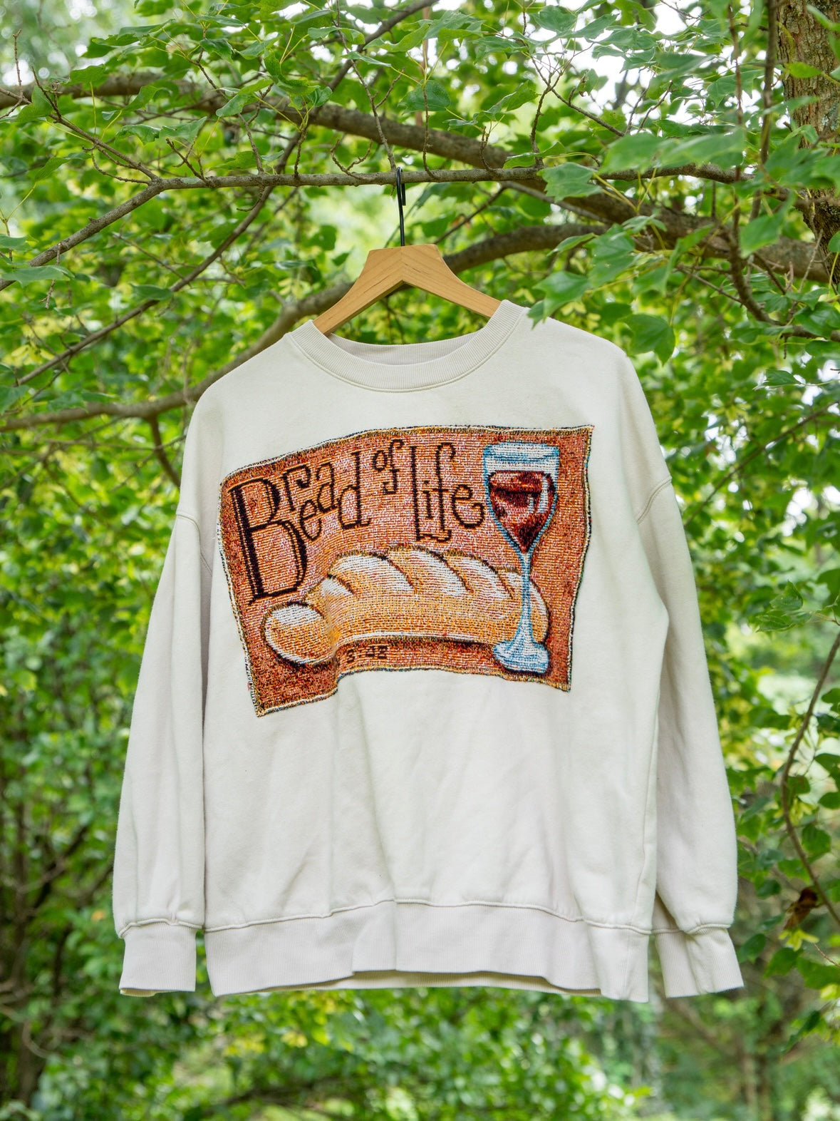 Bread of Life Upcycled Crewneck 🥖