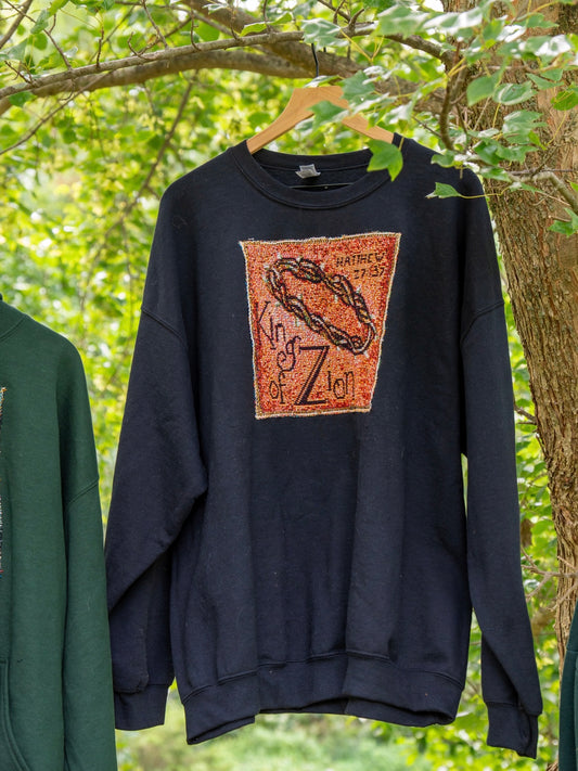 King of Zion Upcycled Crewneck 👑