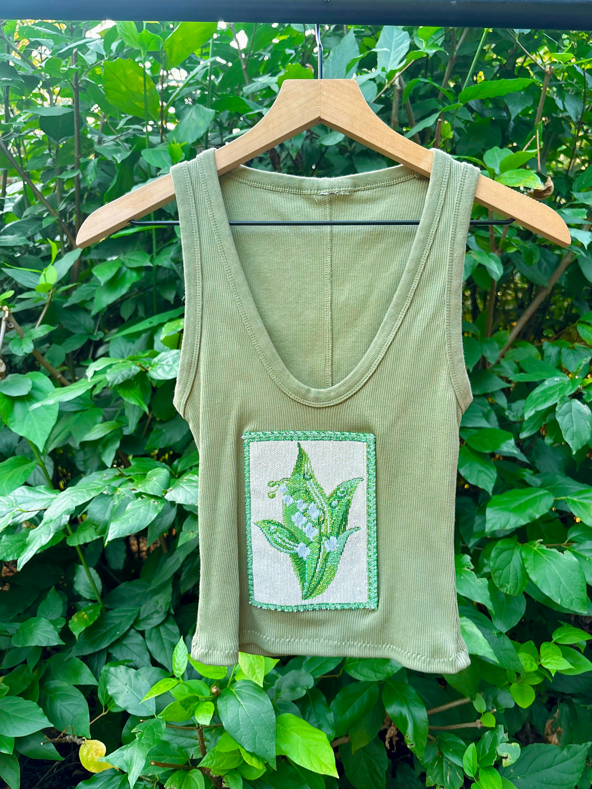 Upcycled Lilies of the Valley Tank 🌿