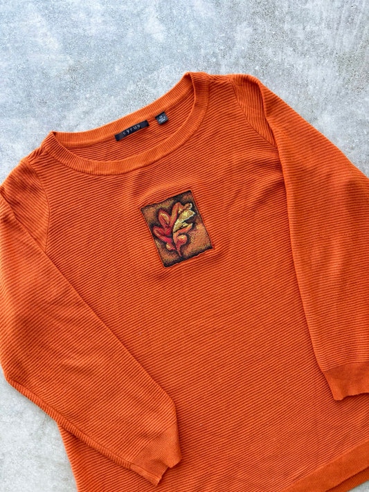 Upcycled Leaf Crewneck