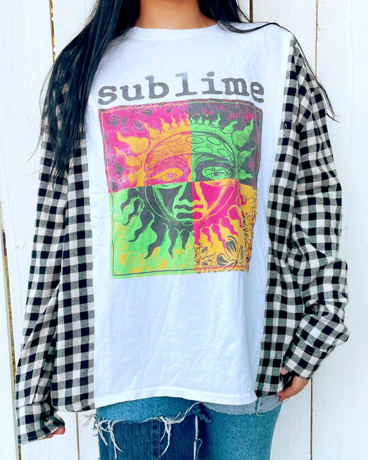 Sublime Upcycled Flannel Tee