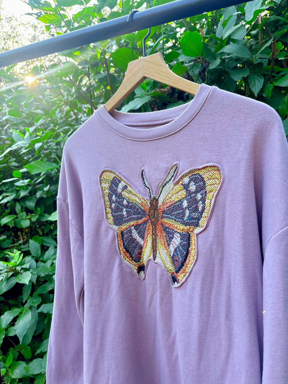 Upcycled Butterfly Sweatshirt 🪽
