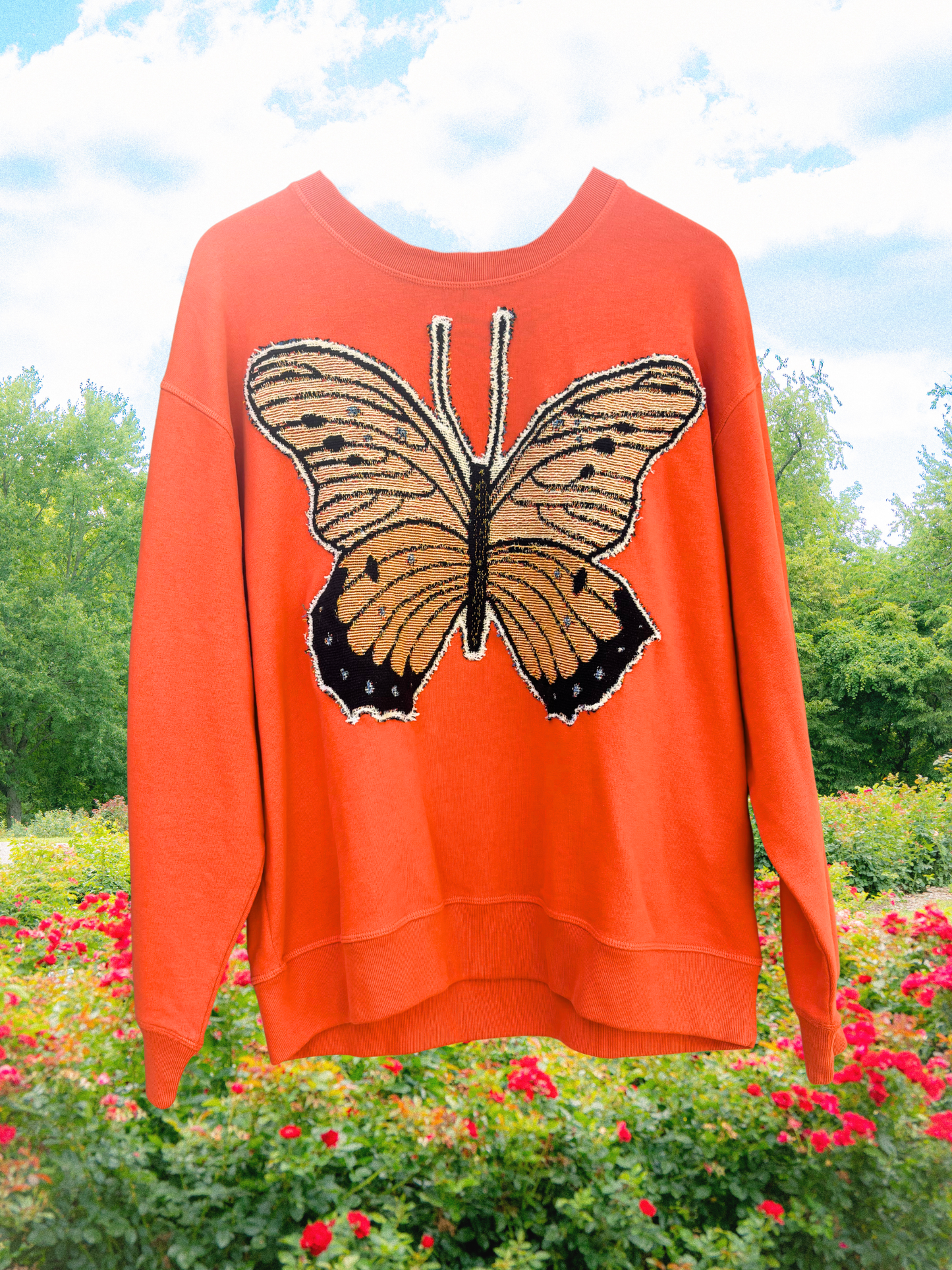 Upcycled Butterfly Sweatshirt