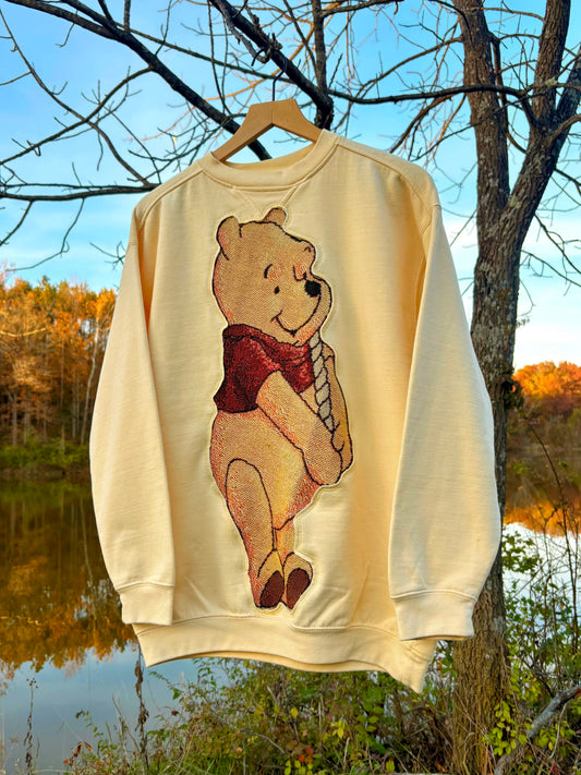 Upcycled Pooh Vintage Crewneck