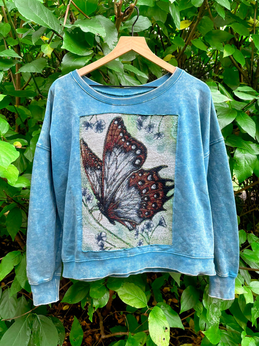 Upcycled Butterfly Sweatshirt 🦋