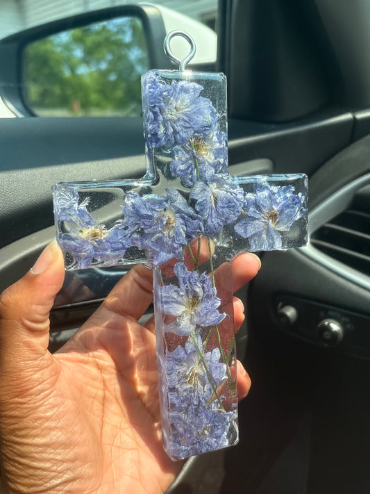 Botanical Suncatcher Cross