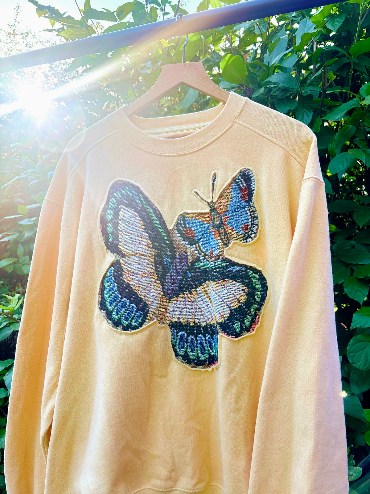 Upcycled Butterfly Sweatshirt 🦋