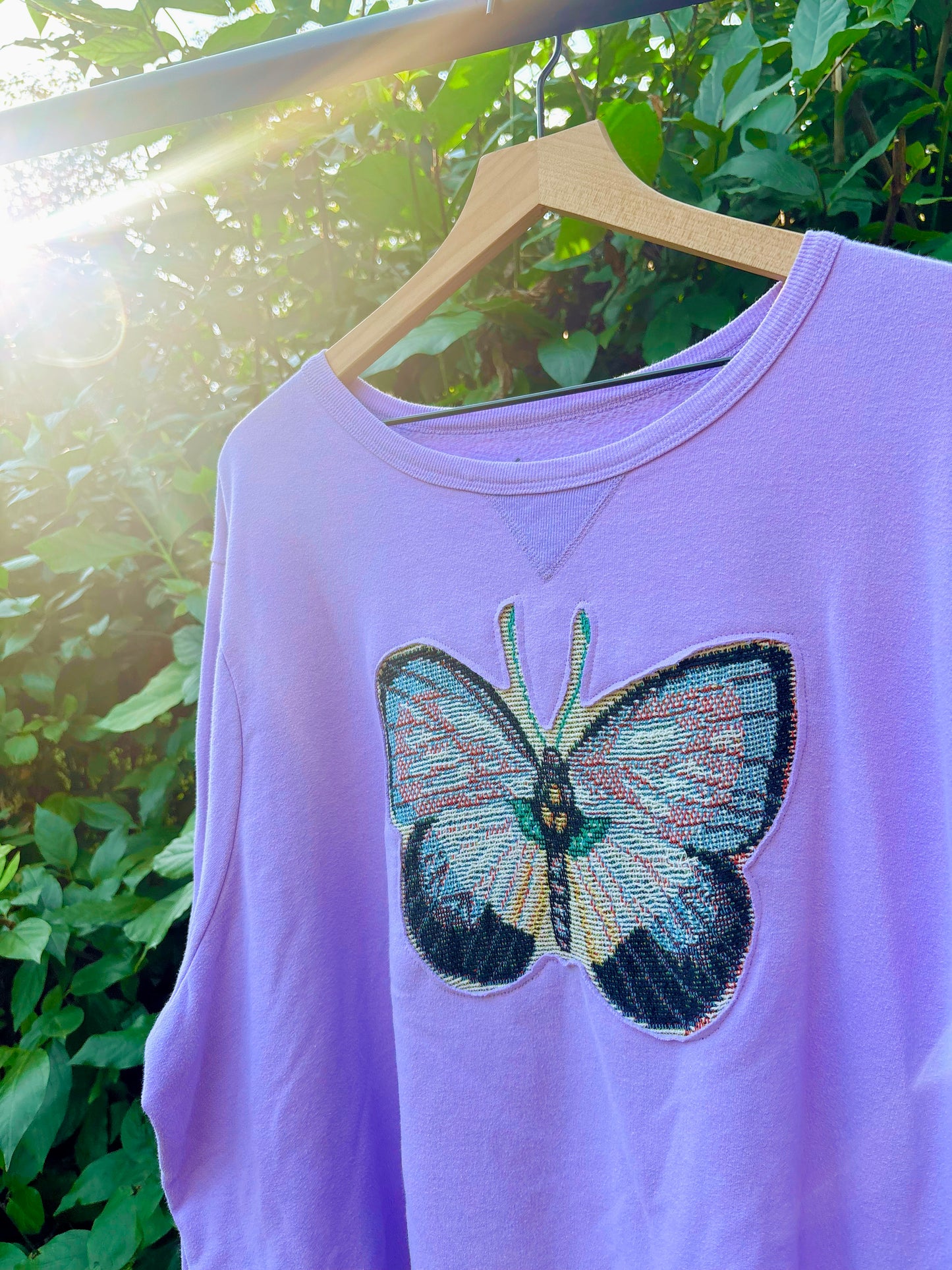 Upcycled Butterfly Sweatshirt 🦋