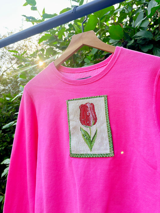 Upcycled Tulip Sweatshirt 🌷