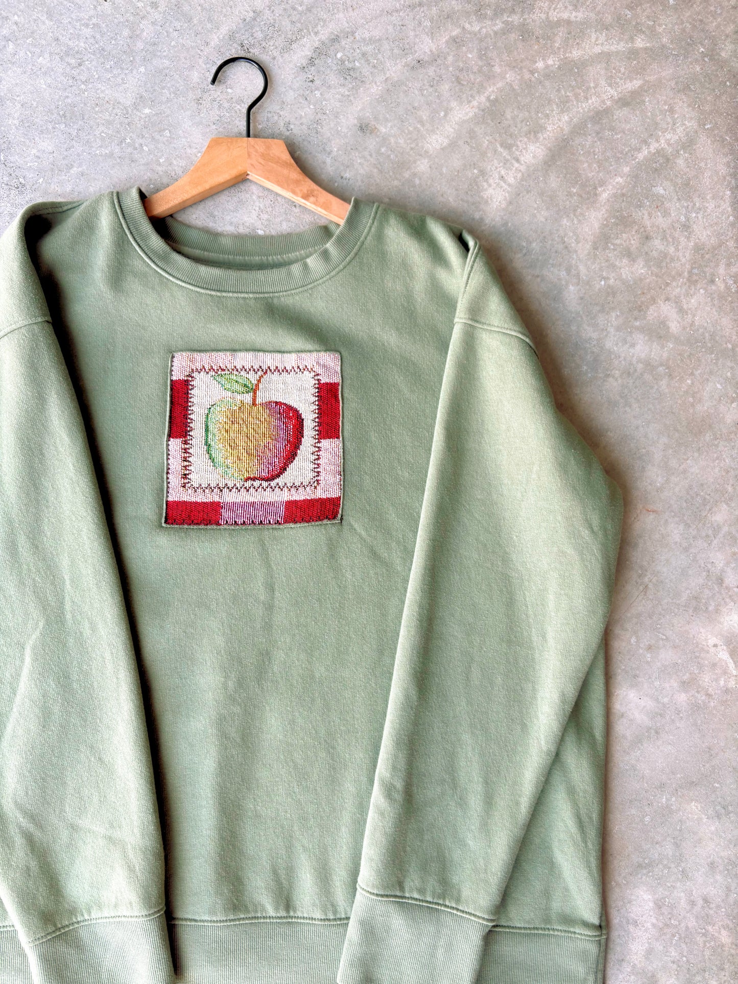 Upcycled Apple Crewneck