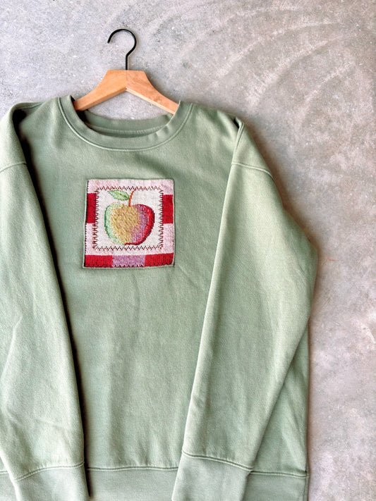 Upcycled Apple Crewneck