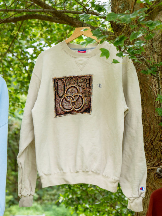 One God Upcycled Crewneck ✝️