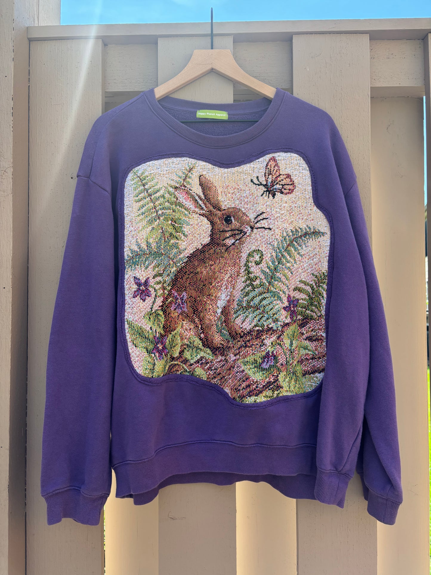 Upcycled Bunny Crewneck