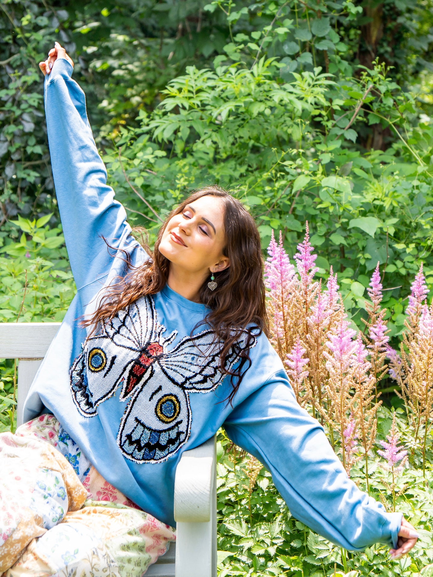 Upcycled Butterfly Sweatshirt
