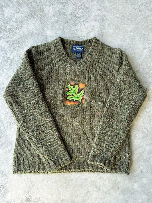 Upcycled Leaf Sweater