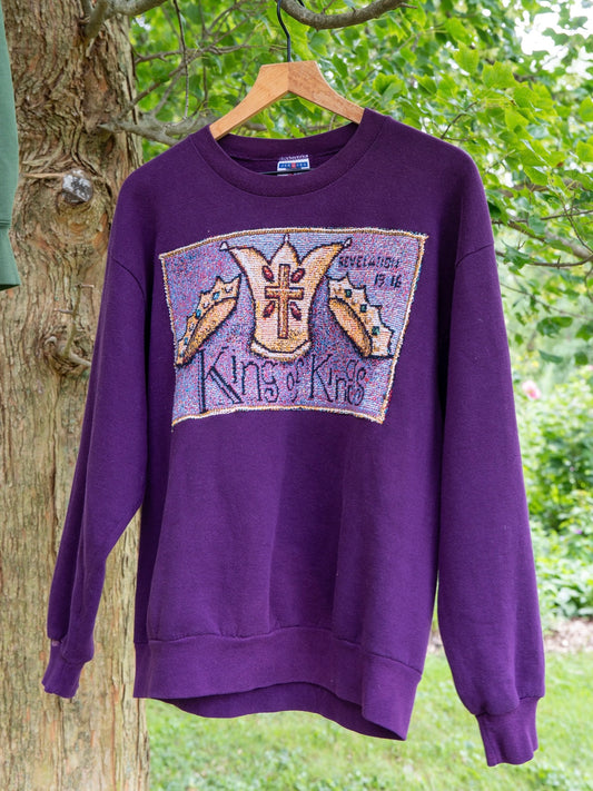 King of Kings Upcycled Crewneck 👑