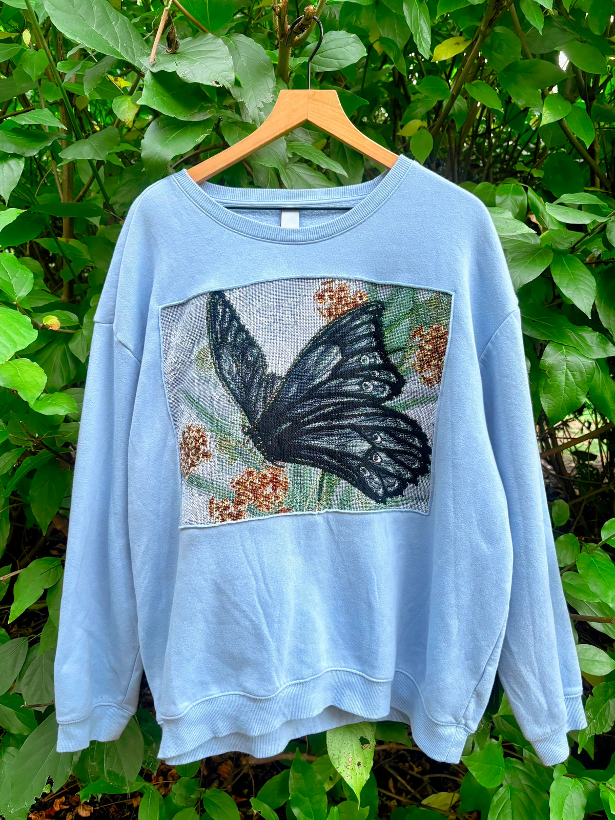 Upcycled Butterfly Sweatshirt 🦋